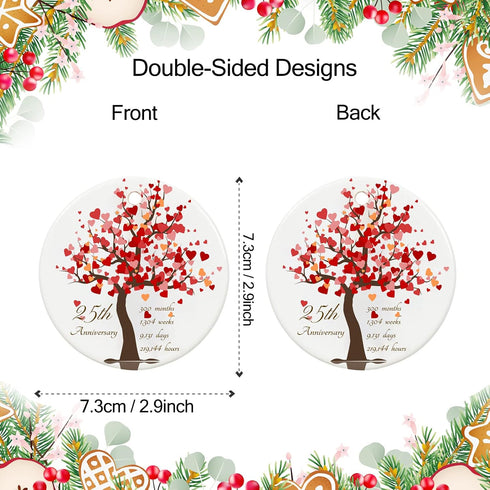 25th Anniversary Ornament Gift